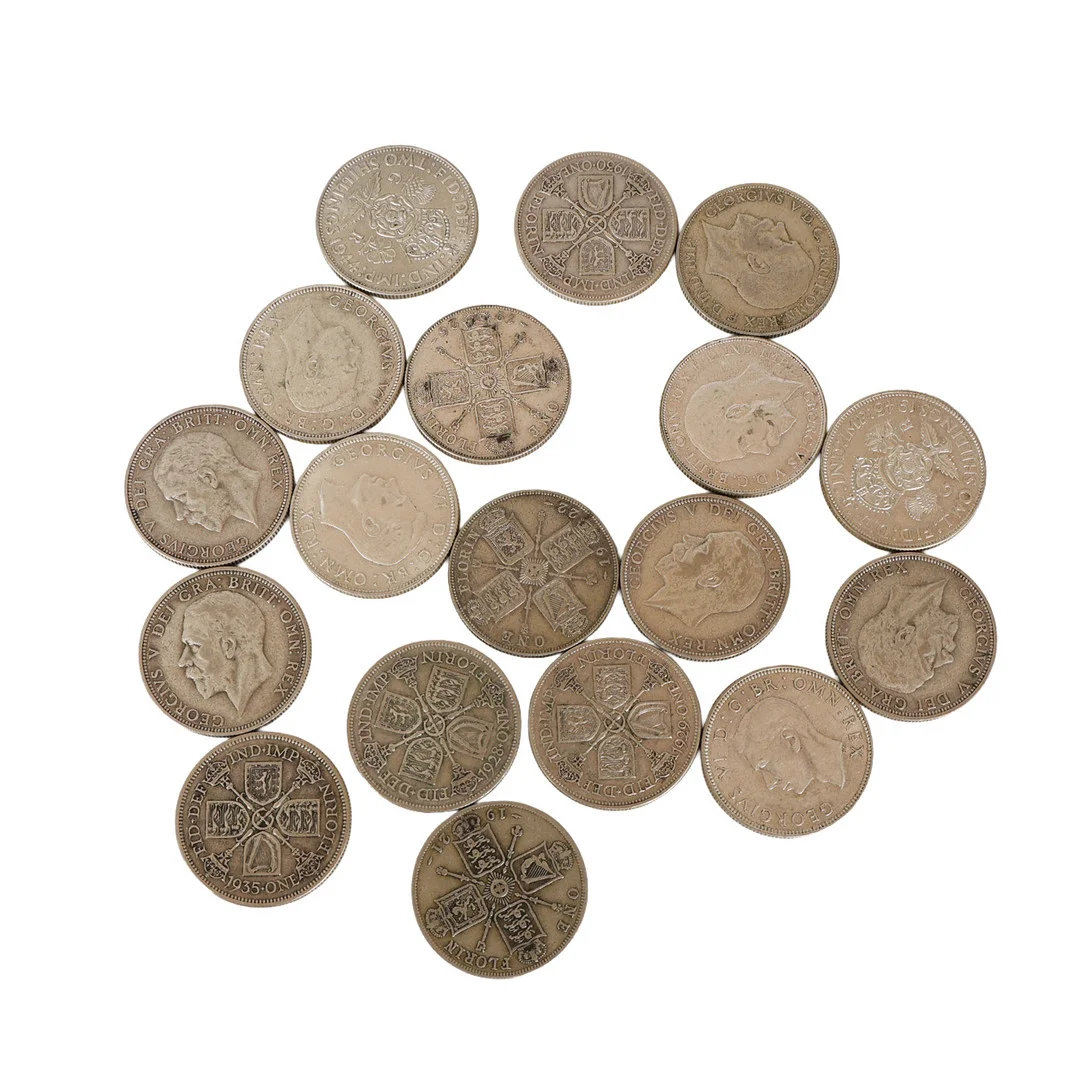 COLLECTION OF PRE 1947 FLORINS (18). — Coins & Banknotes — Bishop & Miller