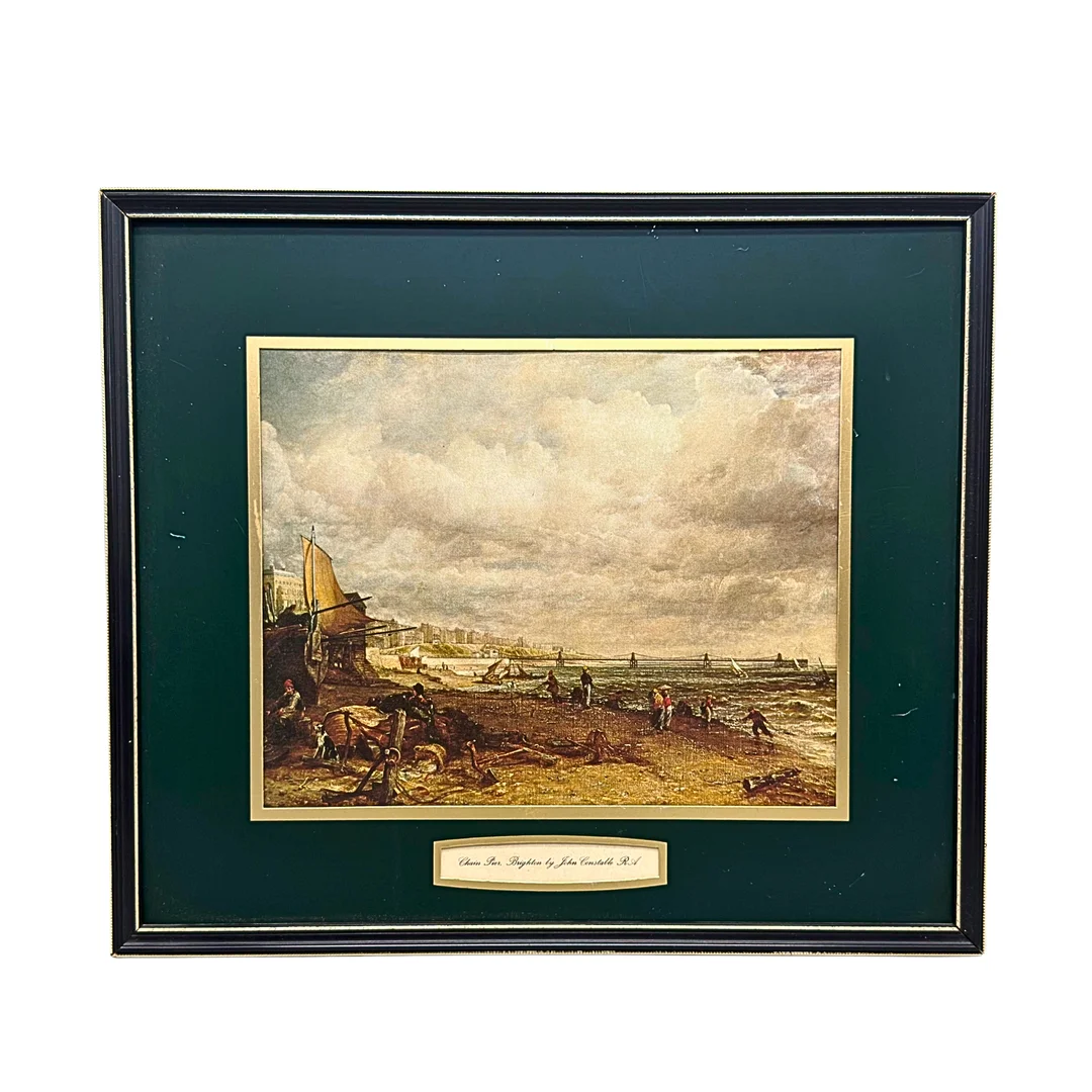 JOHN CONSTABLE. KUNSTDRUCK "CHAIN PIER, BRIGHTON". — Paintings — Auktionshaus Stuber's Hammerschlag