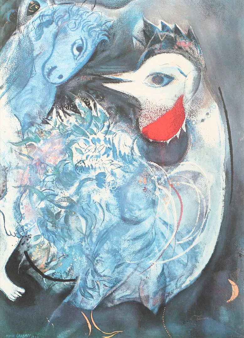 TRYCK. Efter Marc Chagall. — Engravings & Prints — Helsingborgs Auktionskammare