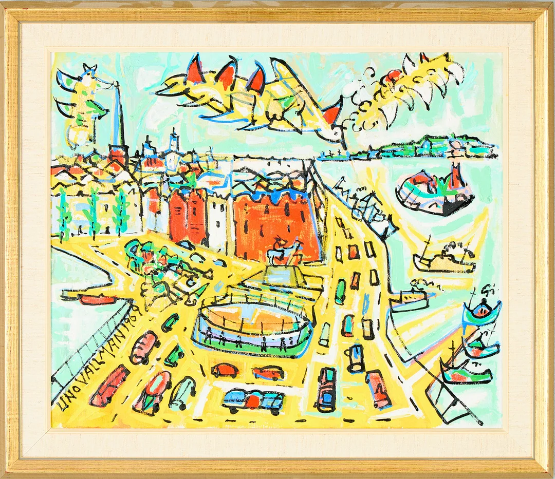 UNO VALLMAN. Stockholmsmotiv. — Paintings — Uppsala Auktionskammare