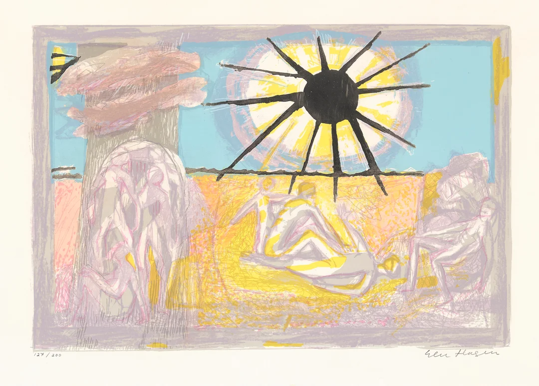 Hagen, Else — Sol og regn — Kunst/Grafikk — Blomqvist