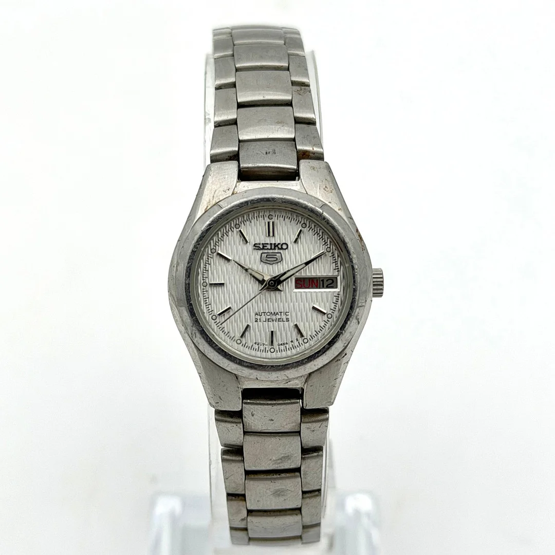 SEIKO 5, A4 4207-01B0, armbandsur, automatic, stål. — Wristwatches — Skandia Auktion
