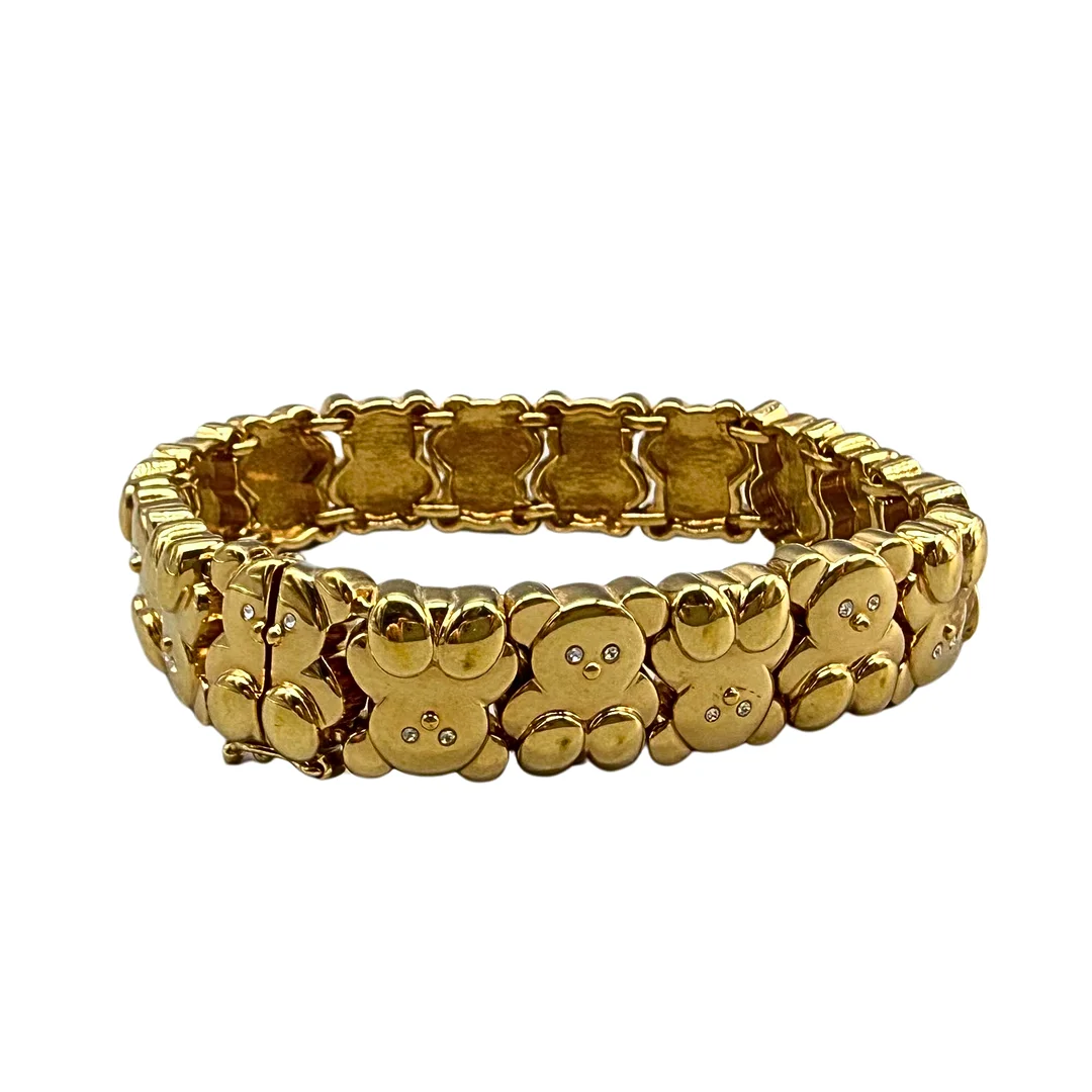 TEDDY-ARMBAND DER MARKE PIERRE LANG MIT LEITERVERSCHLUSS UND SICHERHEITSBÜGEL. — Bracelets — Auktionshaus Stuber's Hammerschlag