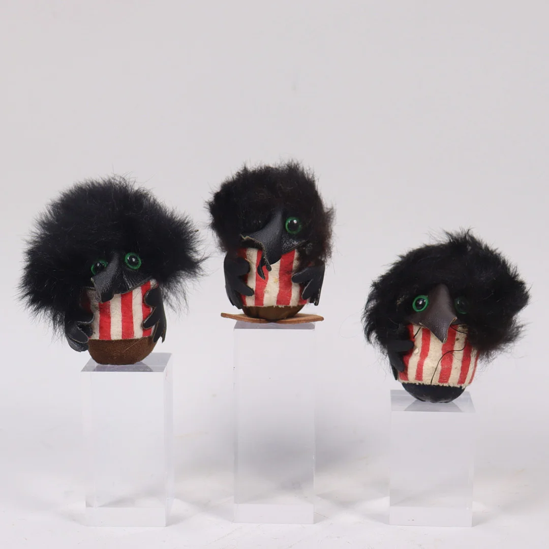ATELIER FAUNI. troll, "Sumppi", Järvenpää, Finland, 1900-talets mitt, 3 st. — Toys — Markus Auktioner