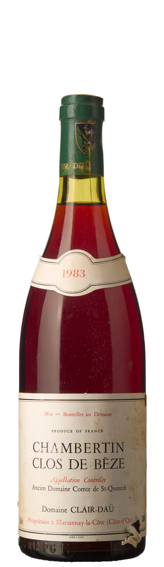 1 x Chambertin Clos de Beze Grand Cru 1983, Clair-Daü — 1 x Chambertin Clos de Beze Grand Cru 1983, Clair-Daü — Vin/Vin — Blomqvist
