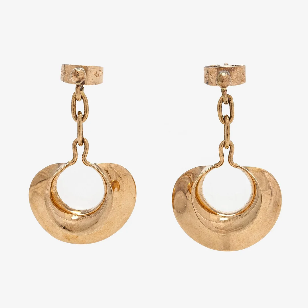 Örhängen, 14K guld, A. Tillander. — Smycken/Örhängen — Bukowskis