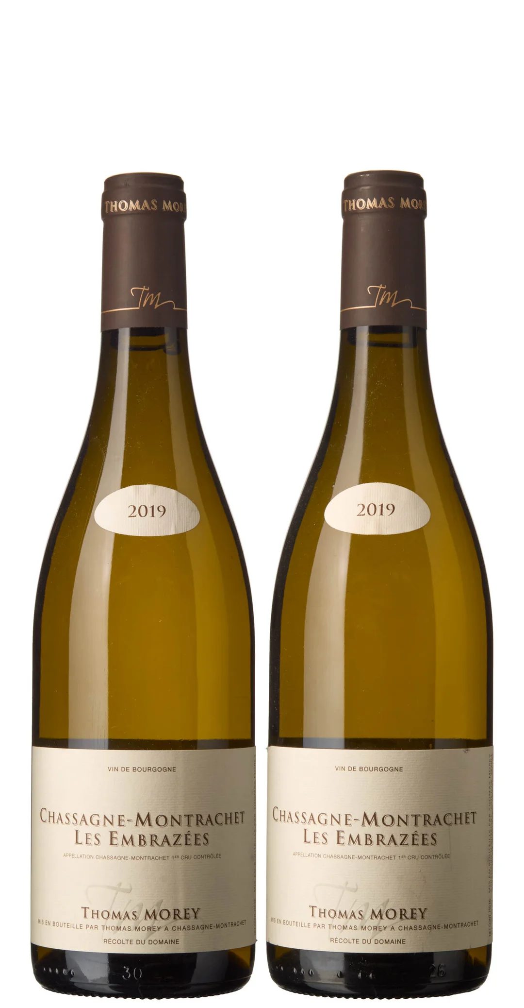 2 x Chassagne-Montrachet 1er Cru Les Embrazees 2019, Thomas Morey — 2 x Chassagne-Montrachet 1er Cru Les Embrazees 2019, Thomas Morey — Vin/Vin — Blomqvist