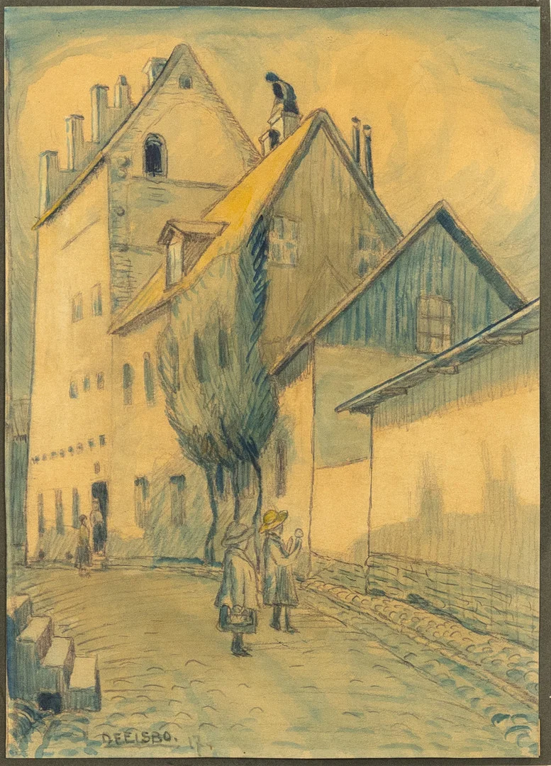 CARL DEELSBO. Blandteknik, signerad. — Paintings — Karljohan Auktioner