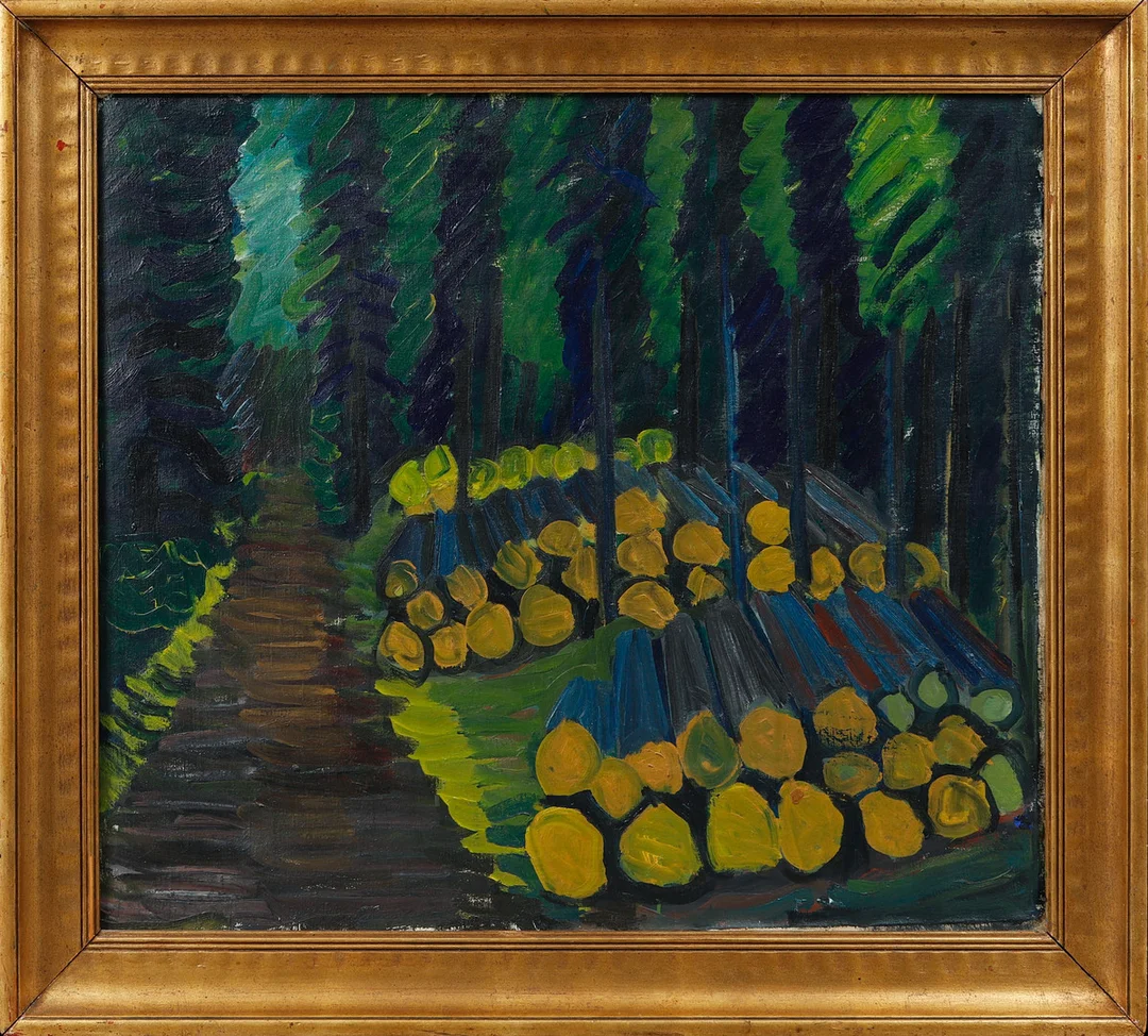 MANFRED FLYCKT. Skogsväg, Olja på duk, signerad. — Paintings — Göteborgs Auktionsverk