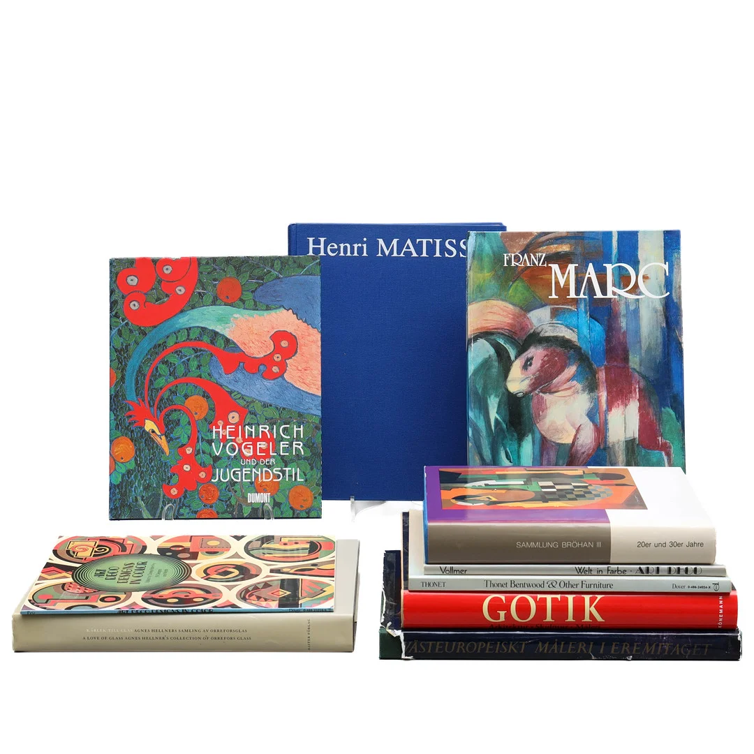 SAMLING KONSTBÖCKER, 10 st, bland annat Thonet & Matisse. — Books — Auktionsmagasinet Vänersborg