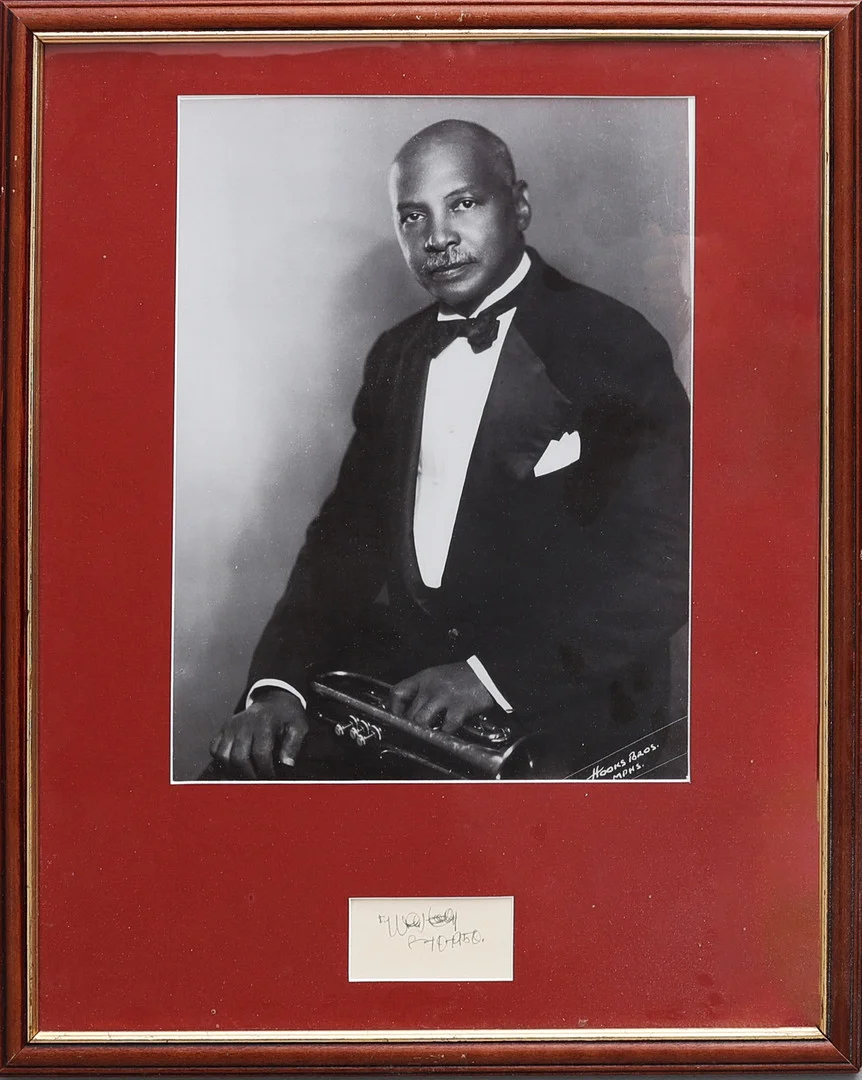 AUTOGRAF. W.C. HANDY (1873-1958). AMERIKANSK KOMPOSITÖR, KORNETTIST OCH SÅNGARE. — Autographs & Manuscripts — Crafoord Auktioner Lund