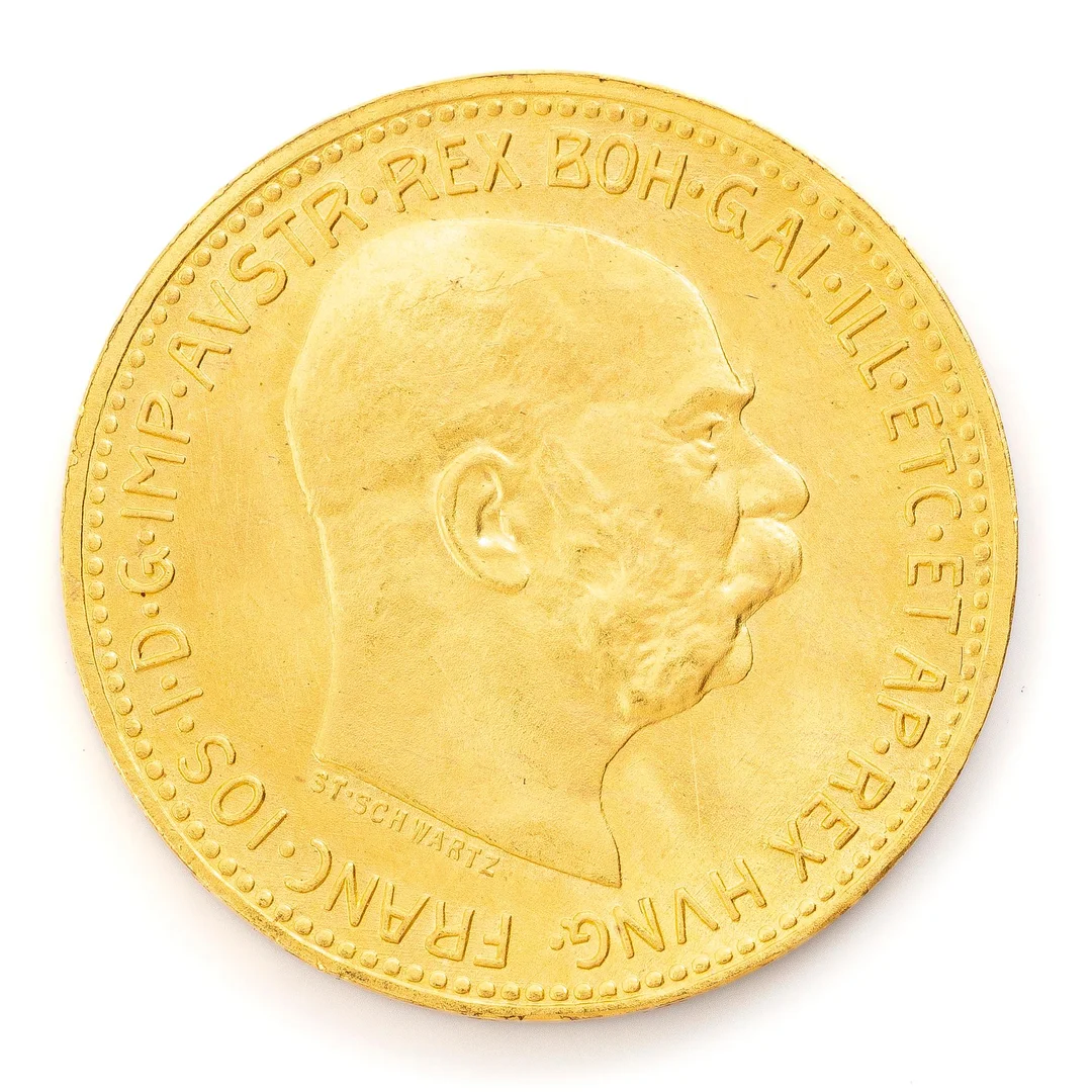 Guldmynt, Österrike-Ungern, Franz Josef, 20 Corona, 1915. — Militaria/Mynt — Bukowskis