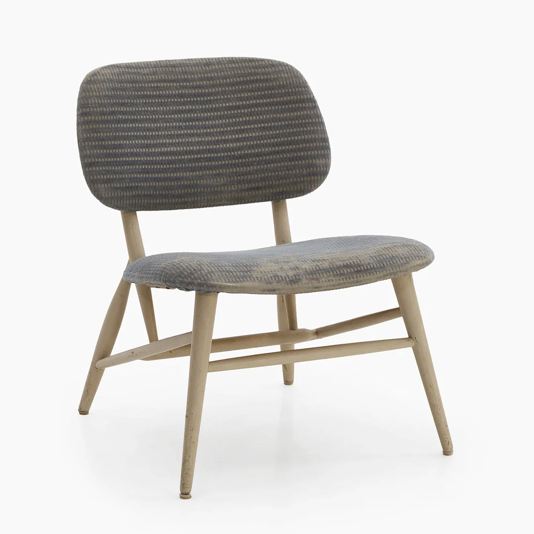 STOL, 1950/60-tal, stomme i gråmålad bok. — Armchairs & Chairs — Crafoord Auktioner Stockholm