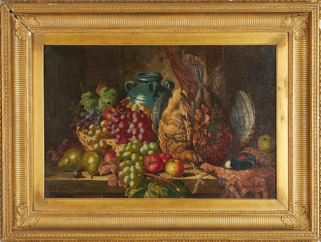 CHARLES THOMAS BALE. Stilleben, olja på duk, signerad. — Paintings — Stockholms Auktionsverk Magasin 5