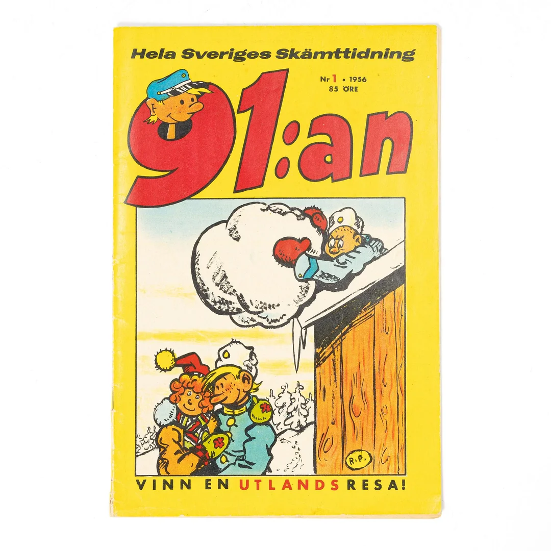Serietidning, "91:an", nr 1, 1956. — Samlarföremål/Övrigt — Bukowskis