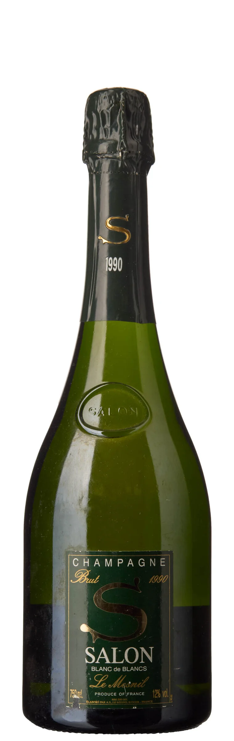1 x Champagne Le Mesnil Blanc de Blancs Brut 1990, Salon — 1 x Champagne Le Mesnil Blanc de Blancs Brut 1990, Salon — Vin/Vin — Blomqvist