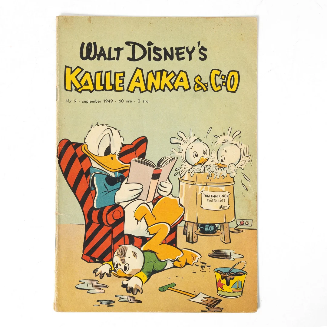 Serietidning, Kalle Anka & Co, nr 9, 1949. — Samlarföremål/Övrigt — Bukowskis