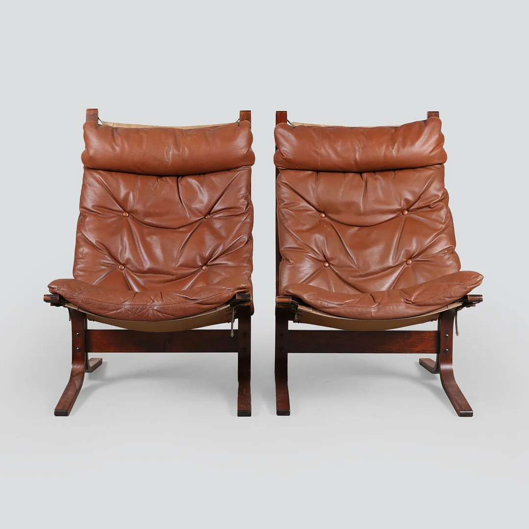 INGMAR RELLING. Ekornes. Et par Siesta lænestole, 1960'erne (2). — Armchairs & Chairs — Bidstrup Auktioner