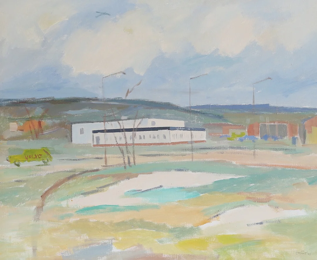 BIRGER STRÅÅT. Olja på duk, signerad, daterad 1974. — Paintings — RA Auktionsverket Norrköping