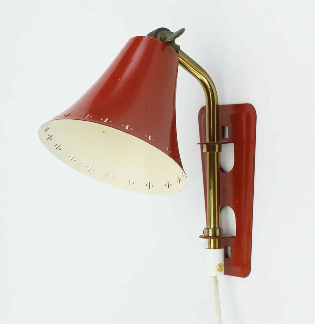 VÄGGLAMPA, GK Typ 28, 1940/50-tal. — Wall Lights — Hälsinglands Auktionsverk