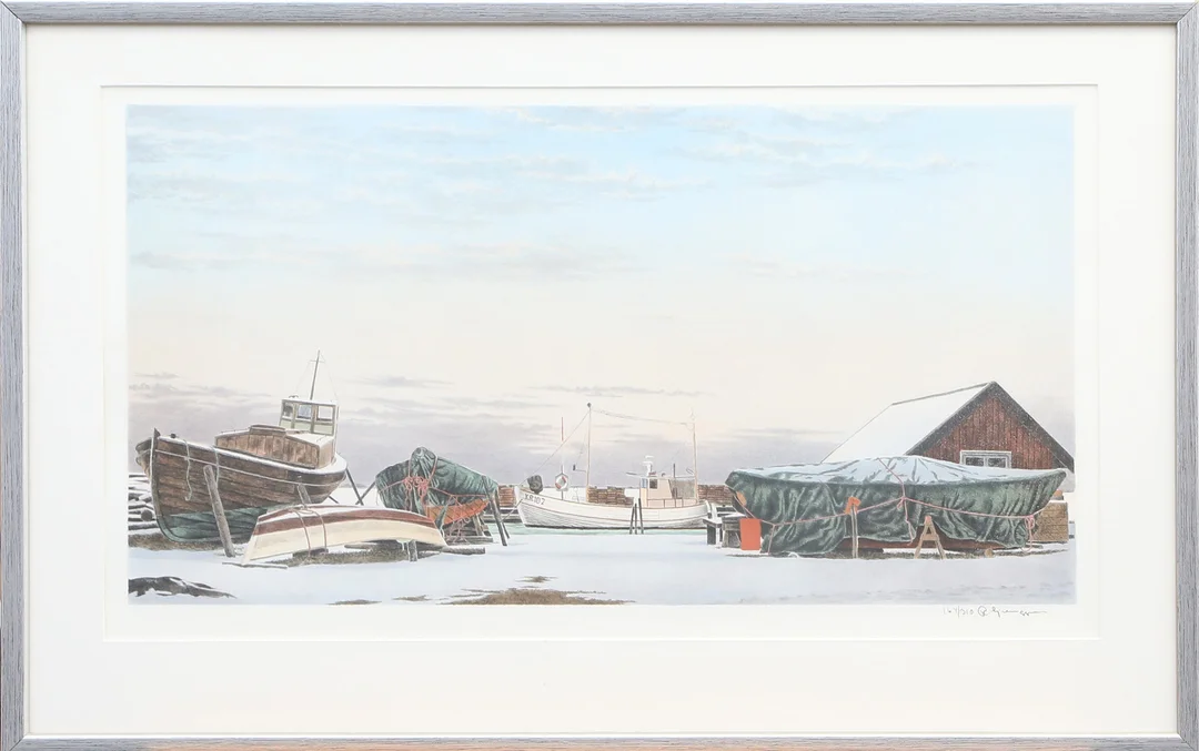 REINHOLD LJUNGGREN. LITO, signerad. — Engravings & Prints — Kalmar Auktionsverk