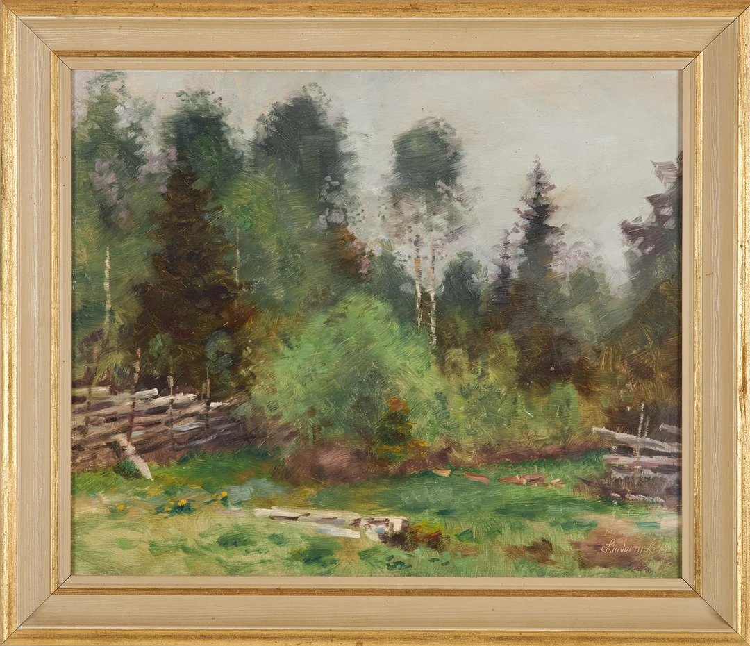 LINDORM LILJEFORS. Lanskapsmåleri, olja på pannå, signerad och daterad, -49. — Paintings — Stockholms Auktionsverk Sickla