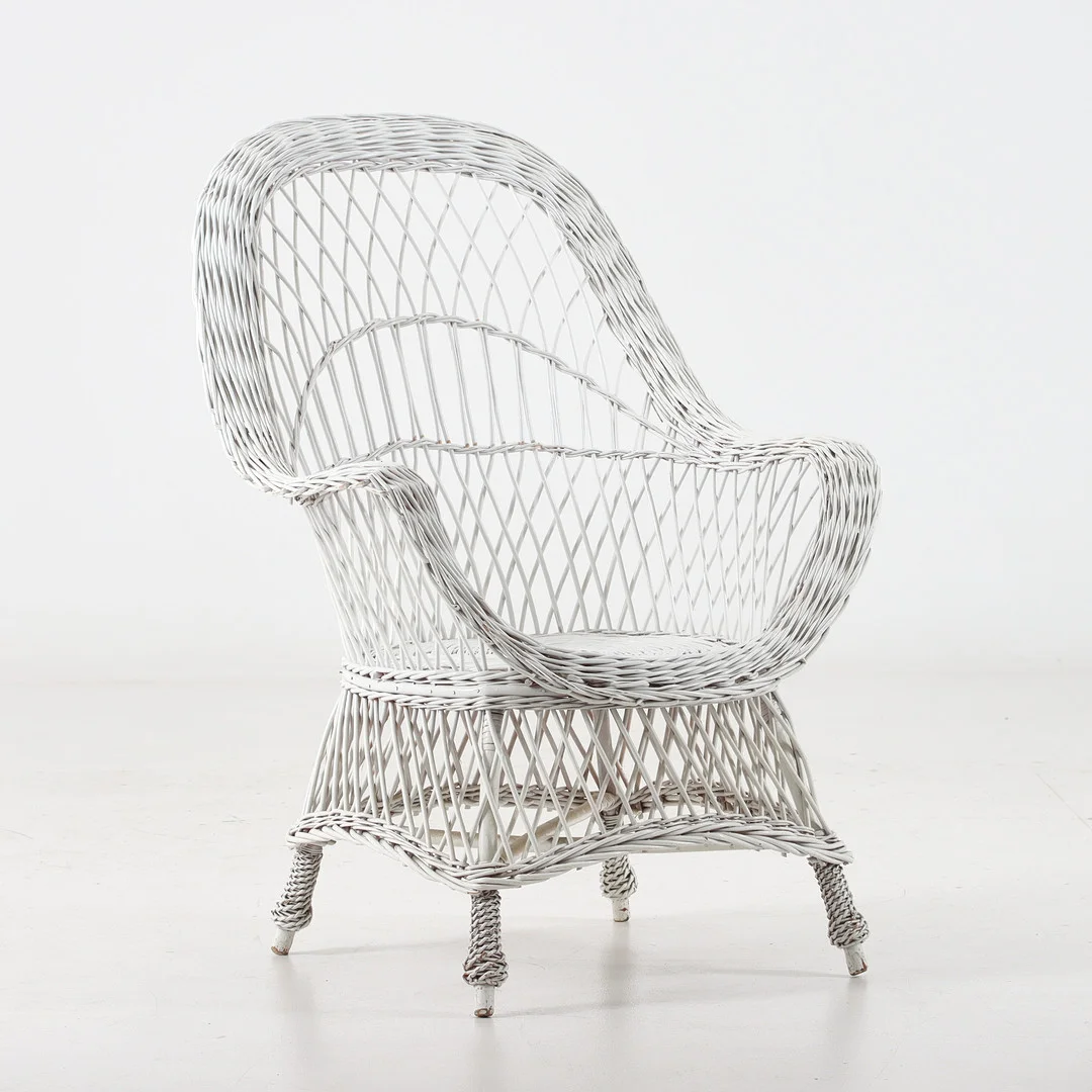 KORGSTOL, rotting, 1900-tal. — Armchairs & Chairs — Stadsauktion Sundsvall