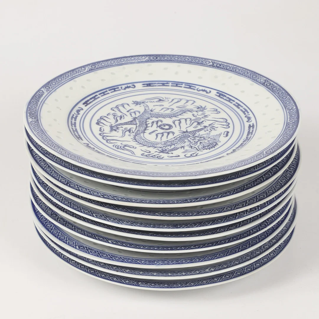 MATTALLRIKAR, 10 stycken, porslin, Kina. — Tableware — Helsingborgs Auktionskammare