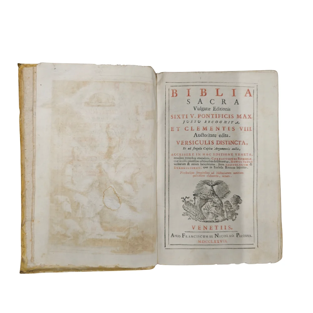 Biblia Sacra. Vulgatae Editionis. Venetis. 1777. — Books — Barcelona Auctions