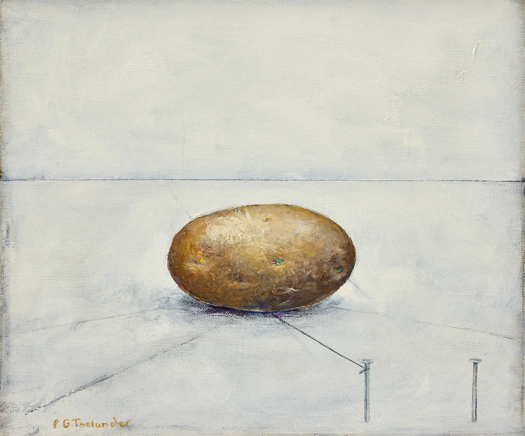 PG THELANDER. "Potatis och spikar". — Paintings — Stockholms Auktionsverk Fine Art
