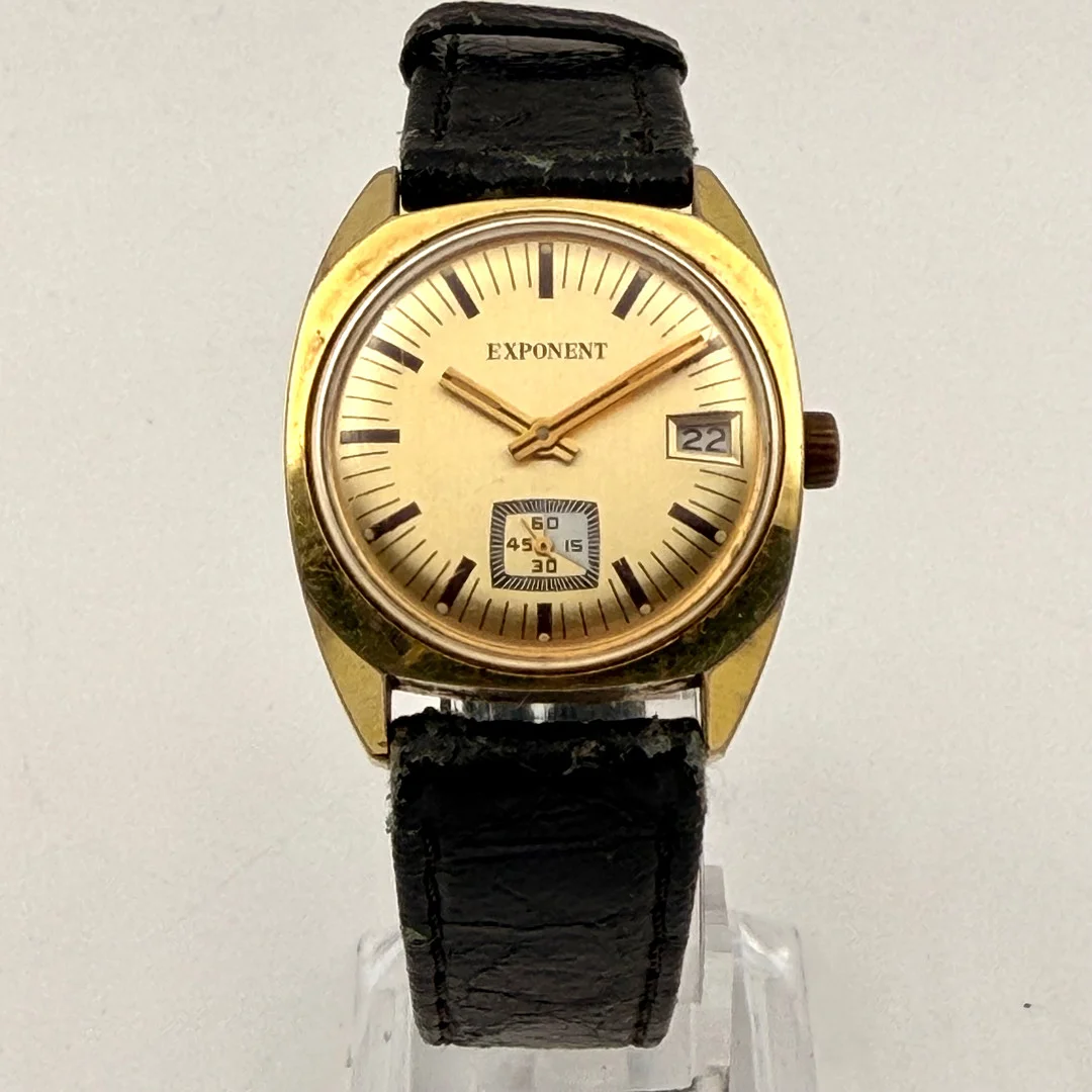 EXPONENT, armbandsur, 1960/70-tal, manuell, gulddouble´. — Wristwatches — Skandia Auktion