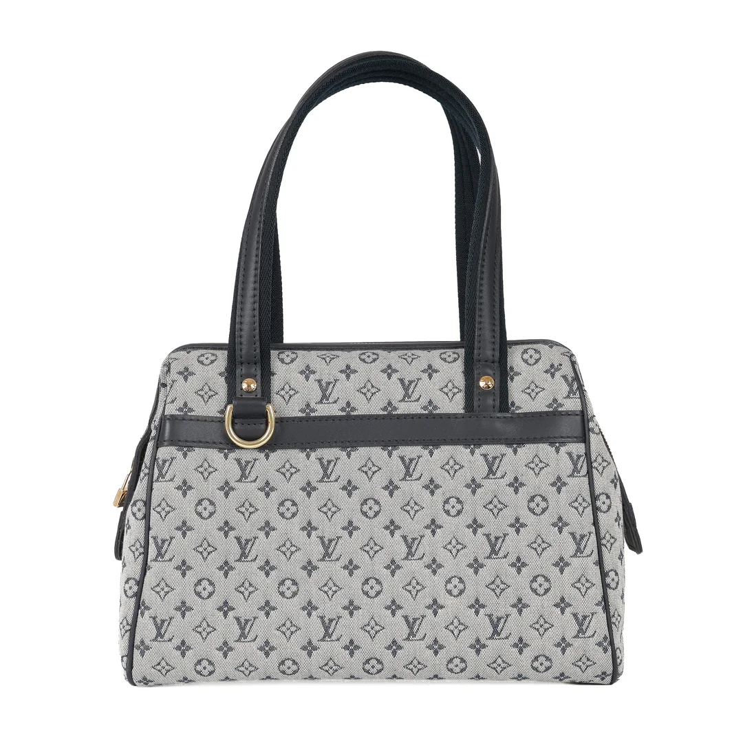 Louis Vuitton: Josephine handbag in navy Monogram Mini Linen canvas — Clothing, shoes and accessories/Bags — Lauritz