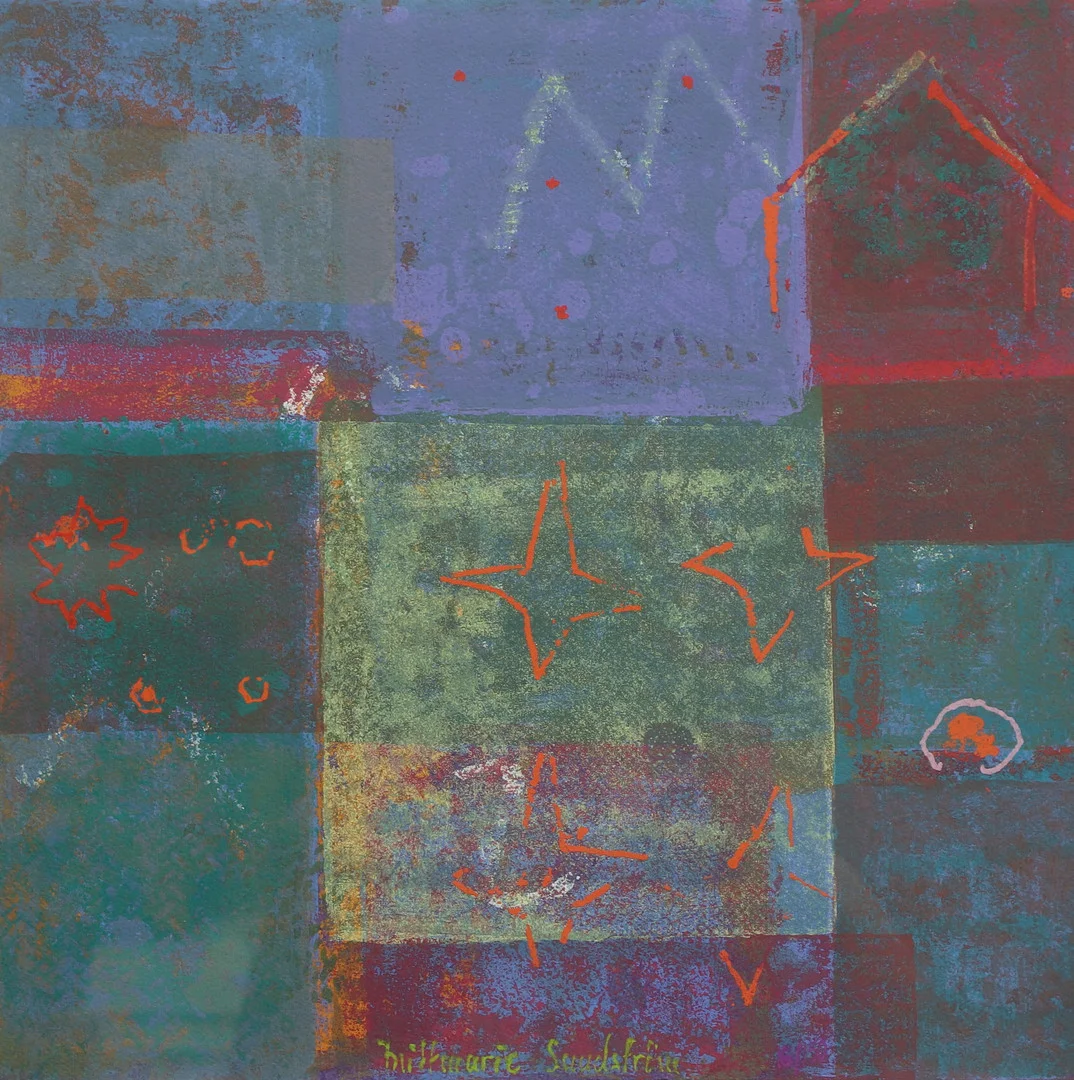 BRITTMARIE SUNDSTRÖM. Blandteknik, komposition, signerad. — Paintings — Ekenbergs Auktioner