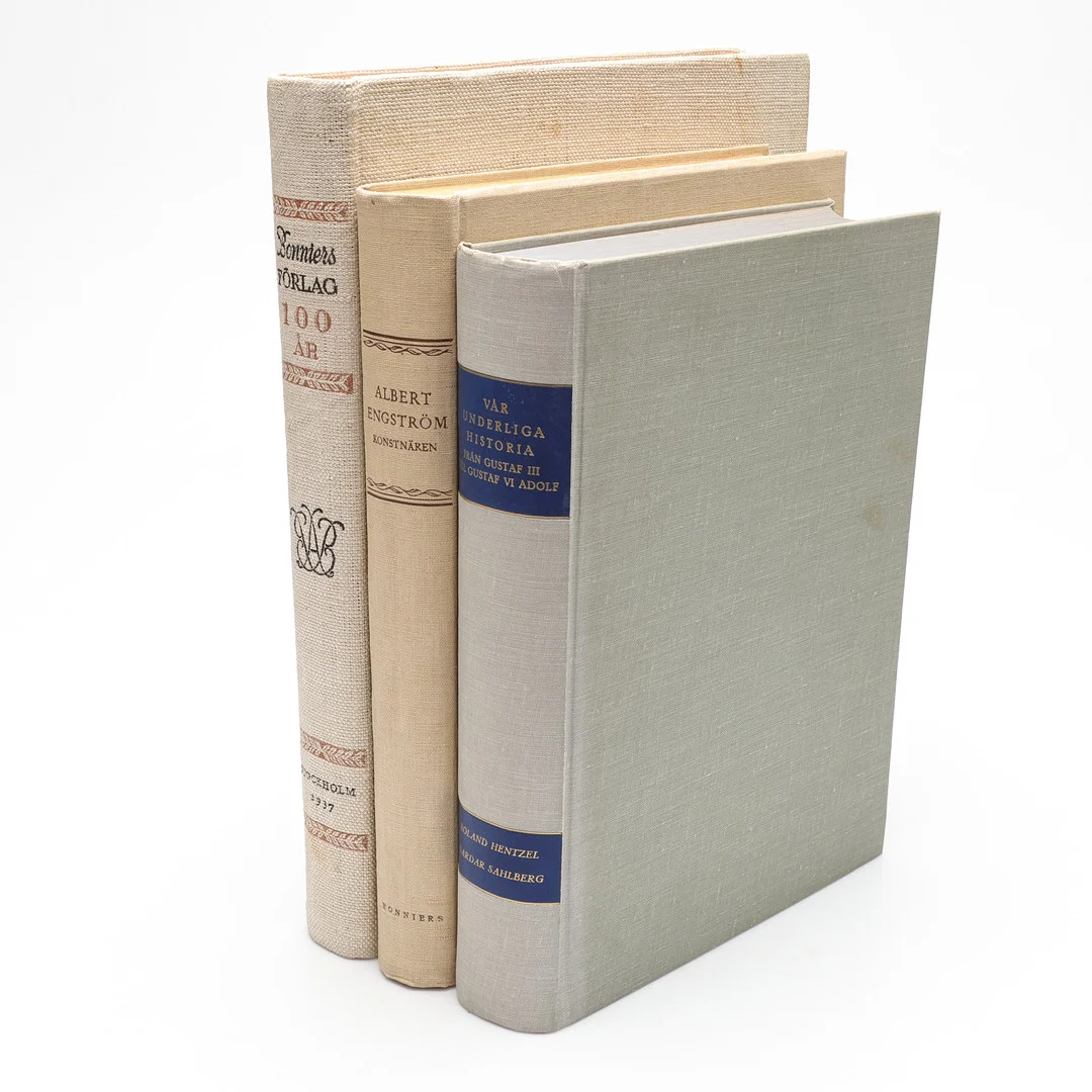 BÖCKER, 3st, b.la. Albert Engström Konstnären. — Books — Gomér & Andersson Linköping