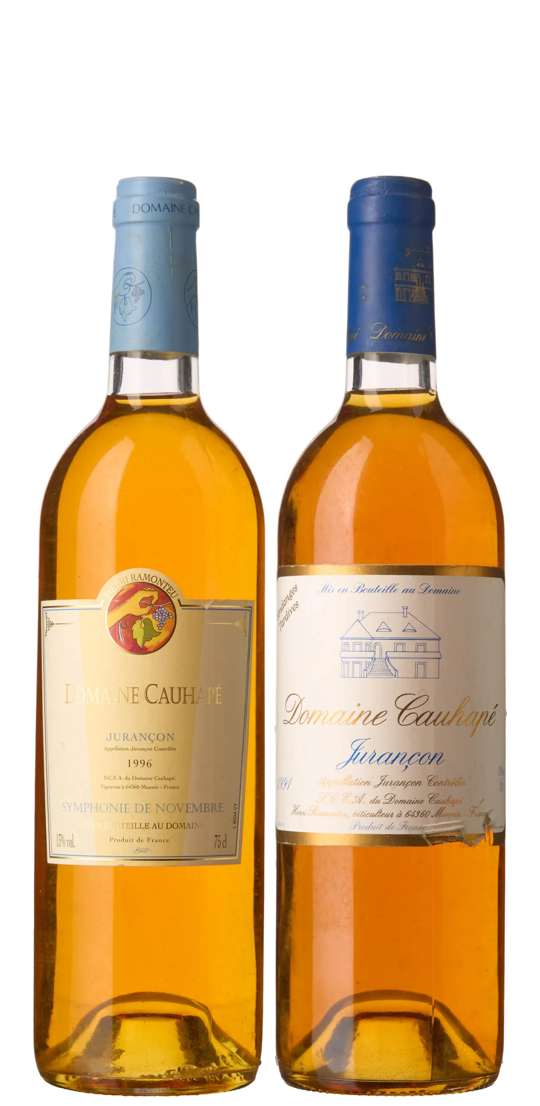 2 x Miks Cauhapé Jurancon (1 x Vendanges Tardives 1991, 1 x Symphonie de Novembre 1996) — 2 x Miks Cauhapé Jurancon (1 x Vendanges Tardives 1991, 1 x Symphonie de Novembre 1996) — Vin/Vin — Blomqvist