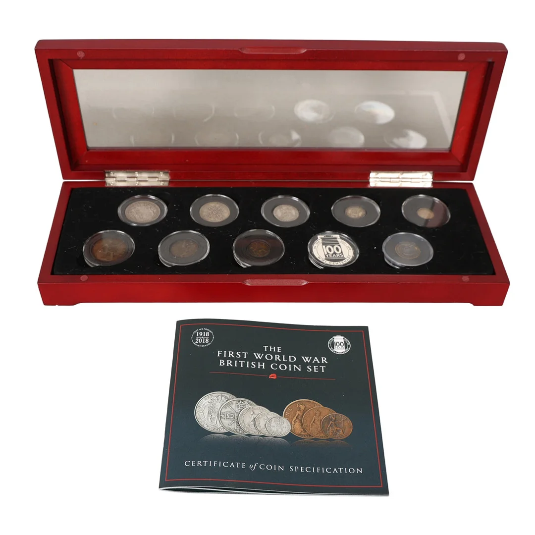 THE FIRST WORLD WAR BRITISH COIN SET. — Coins & Banknotes — Bishop & Miller