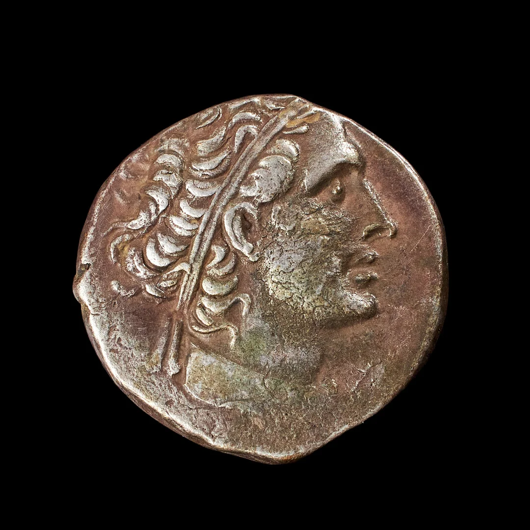 SILVERMYNT, Ptolemaios XII, tetradrakma ca 54 f Kr. — Coins & Banknotes — Stockholms Auktionsverk Sickla