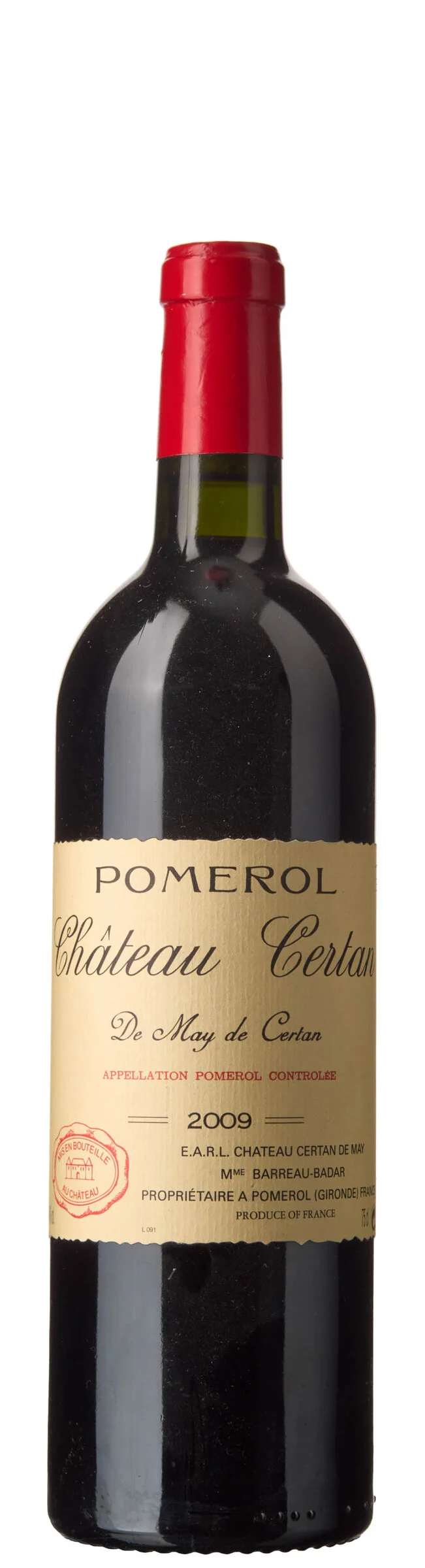 1 x Chateau Certan De May de Certan 2009 — 1 x Chateau Certan De May de Certan 2009 — Vin/Vin — Blomqvist