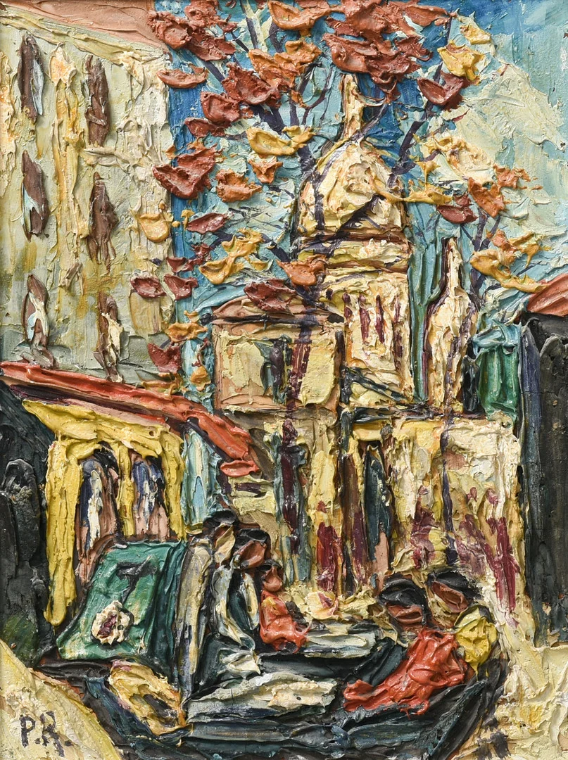 PREBEN RASMUSSEN. (1919-1970) Olie på plade. Signeret PR. Danmark. Starten af 1900-tallet. — Paintings — Sørensen Auktioner