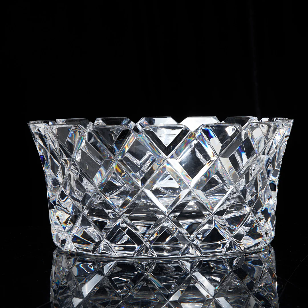 GUNNAR CYRÉN. Kristallskål, "Sofiero", etikettmärkt Orrefors. — Art glass — Stockholms Auktionsverk Sickla
