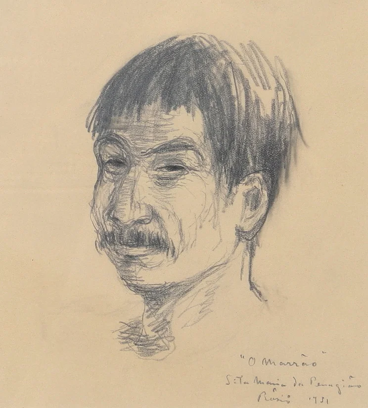 HILDING RÖSIÖ. Blyertsteckning, "O Marrâo", signerad och daterad 1931. — Drawings — Ekenbergs Auktioner
