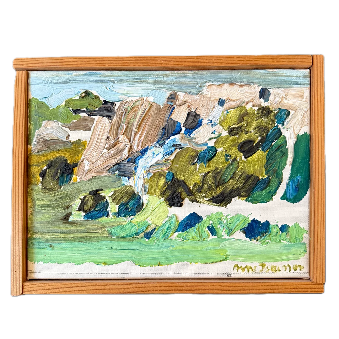 ARNE ISACSSON. "Stenbrott i Täcklebo" 1976. — Paintings — Auktionshuset STO Bohuslän