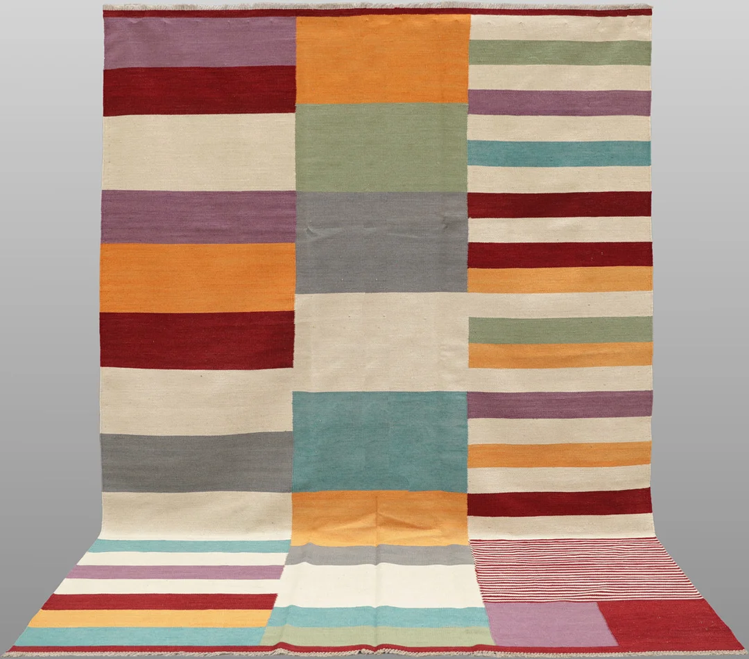ORIENTMATTA. Kelim modern design, 302 x 198 cm. — Oriental Carpets & Textiles — Gomér & Andersson Norrköping