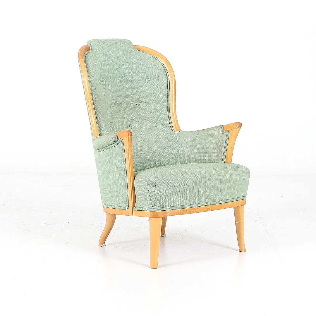 CARL MALMSTEN. Fåtölj, "Vår fru", O.H. Sjögren, 1900-talets andra hälft. — Armchairs & Chairs — Stadsauktion Sundsvall