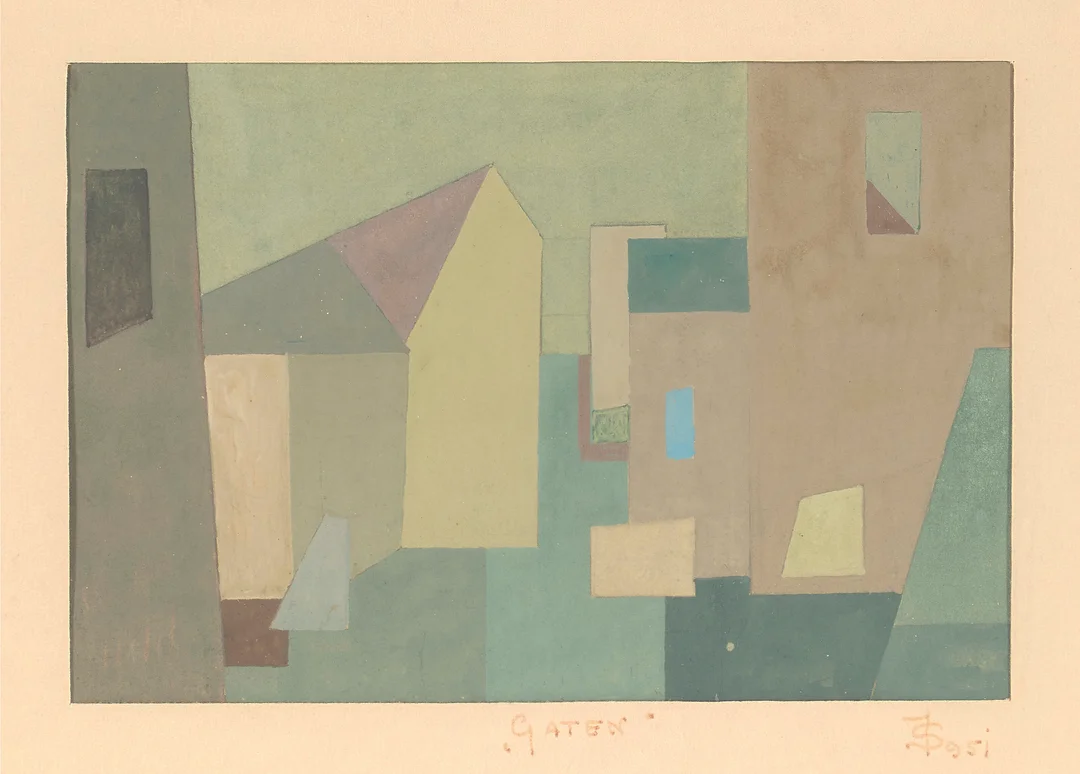 Seljestad, Jørund — "Gaten" 1951 — Kunst/Øvrig billedkunst — Blomqvist