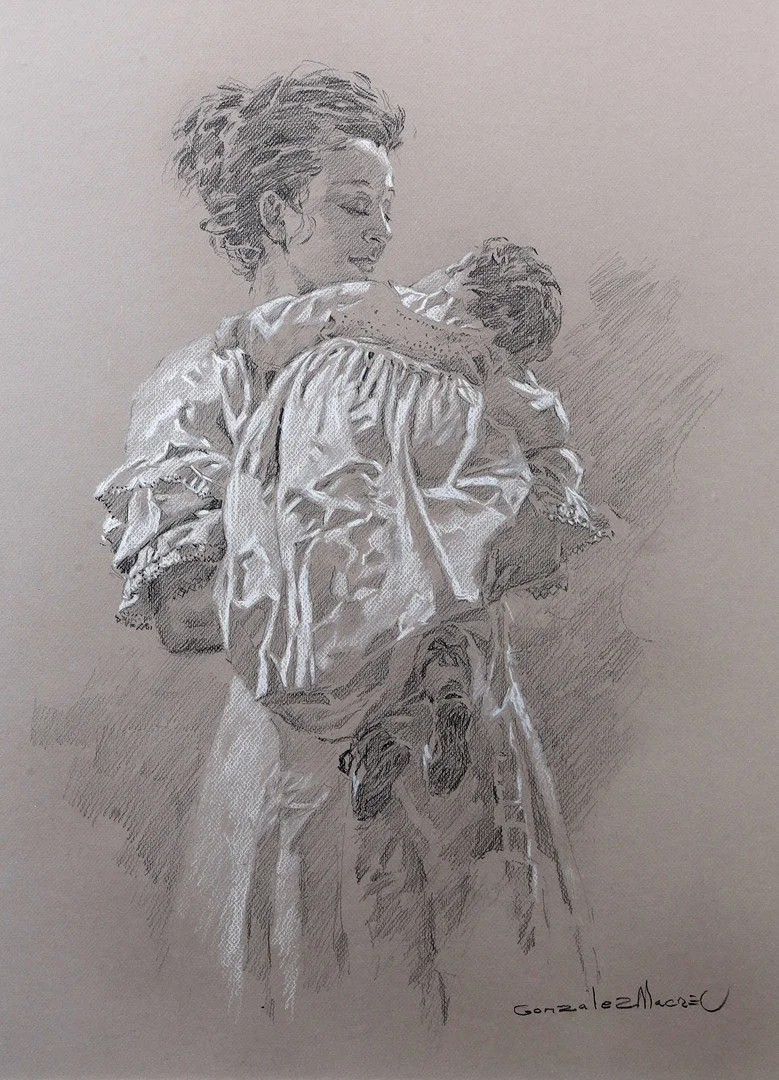 JOAN GONZÁLEZ ALACREU. Maternity. — Drawings — Balclis