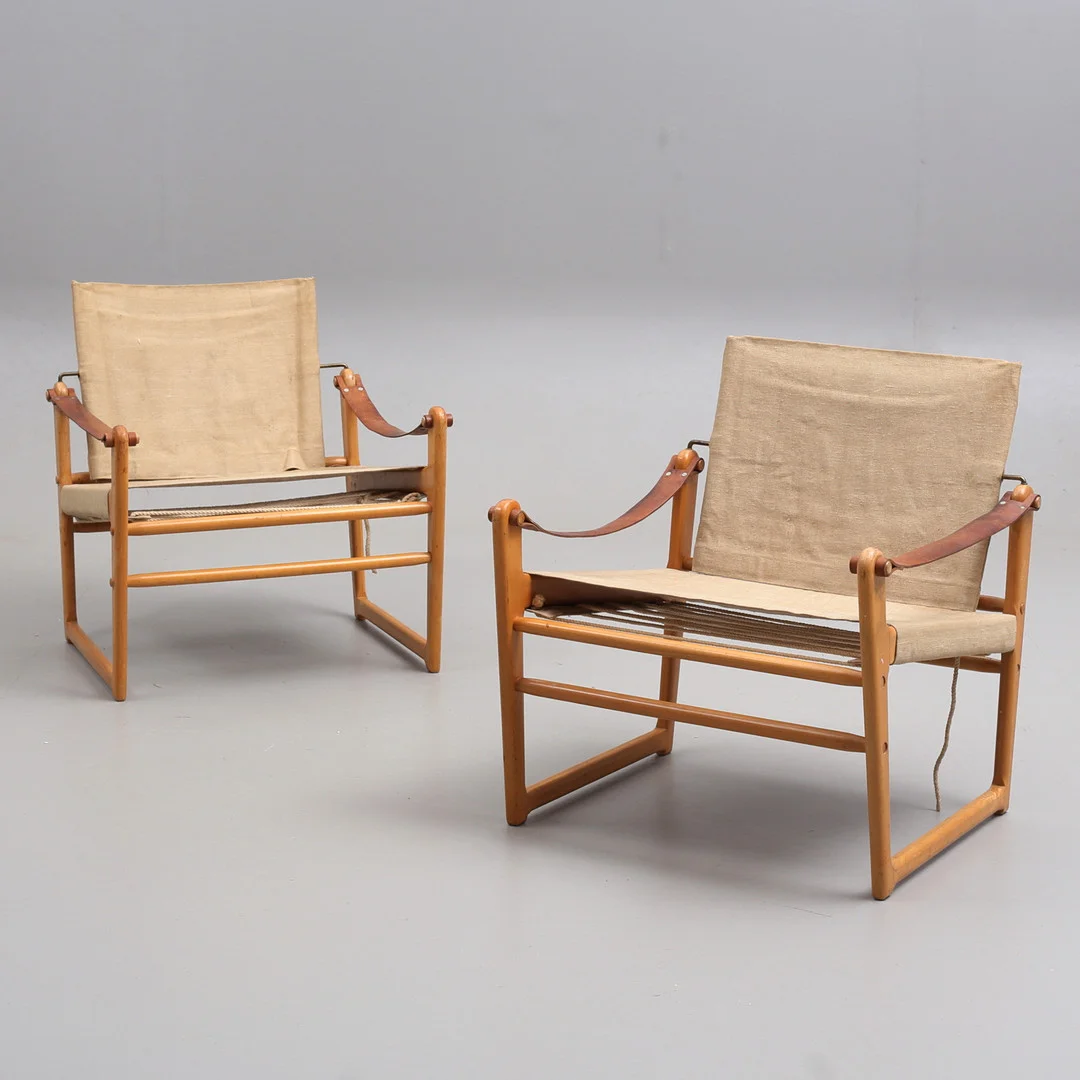 BENGT RUDA. Fåtöljer, ett par "Cikada", IKEA. — Armchairs & Chairs — Auktionshuset Thelin & Johansson