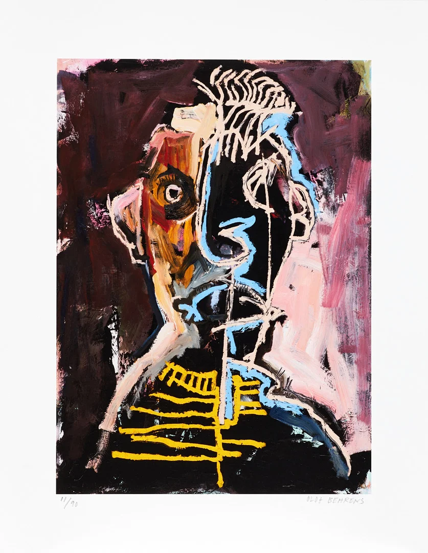OLOF BEHRENS (född 1978). "Okänd #4", signerad och numrerad 11/90, giclée. — Engravings & Prints — Crafoord Auktioner Stockholm