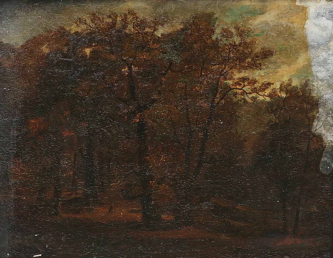 C F FAHLCRANTZ. TILLSKRIVEN. Oljemålning, Landskap med figurer. — Paintings — Metropol Auktioner