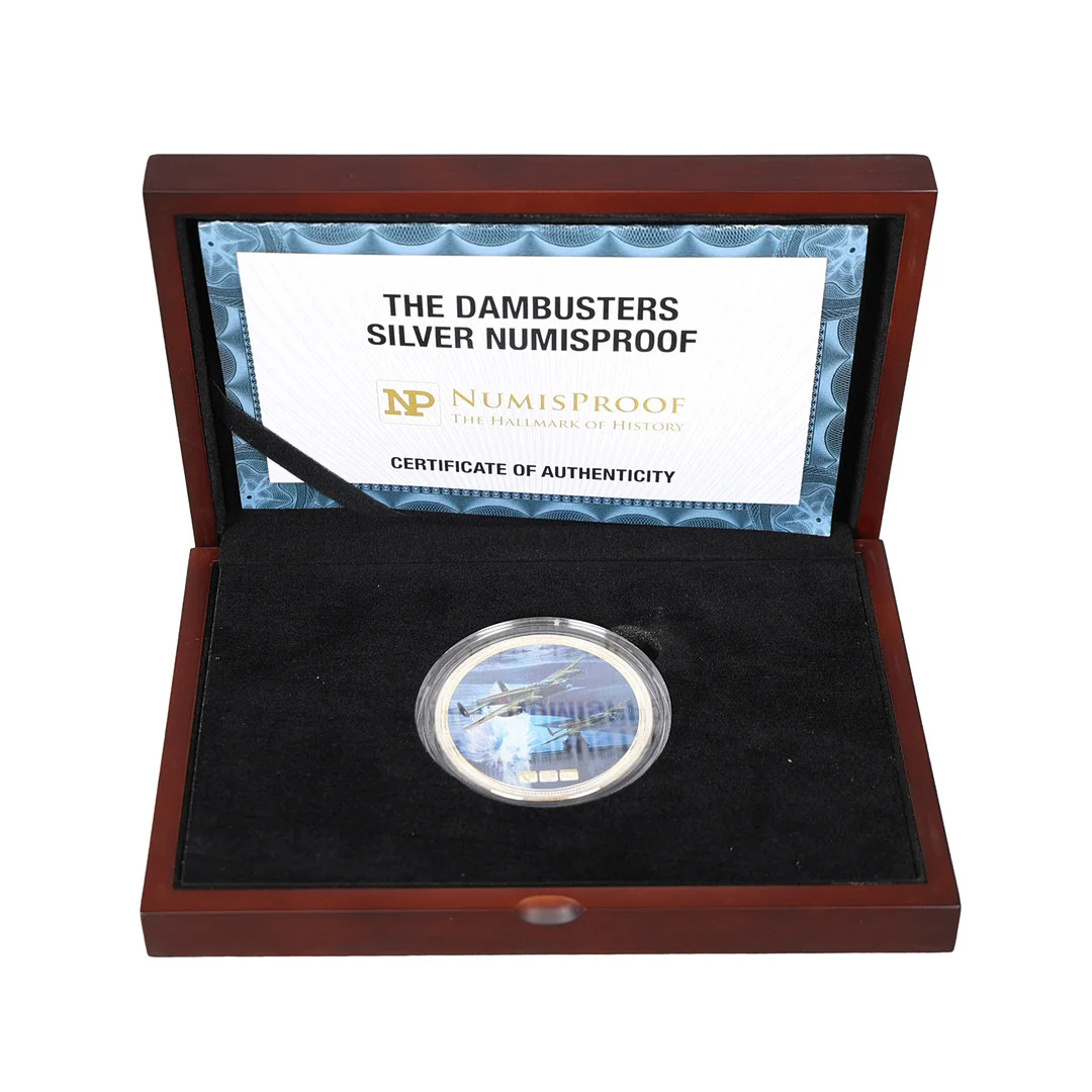 A DAMBUSTERS SILVER NUMISPROOF. — Coins & Banknotes — Bishop & Miller